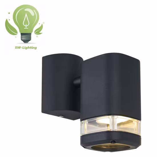 Lampada da parete da giardino esterna impermeabile in plastica da 7 W